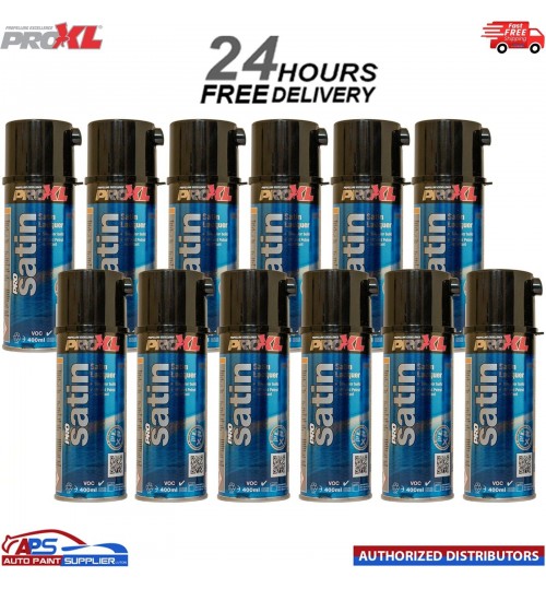 12x ProXL ProSatin 400ml Aerosol Satin Lacquer Pro XL Pro Satin